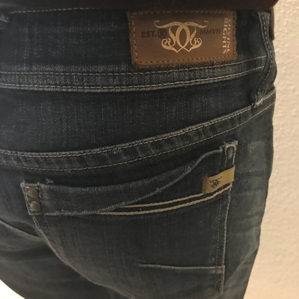 Womens Divine Rights of Denim Jean Straight Leg Size 28